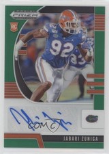 2020 Panini Prizm Draft Picks Rookies Green Jabari Zuniga #210 Auto fm0