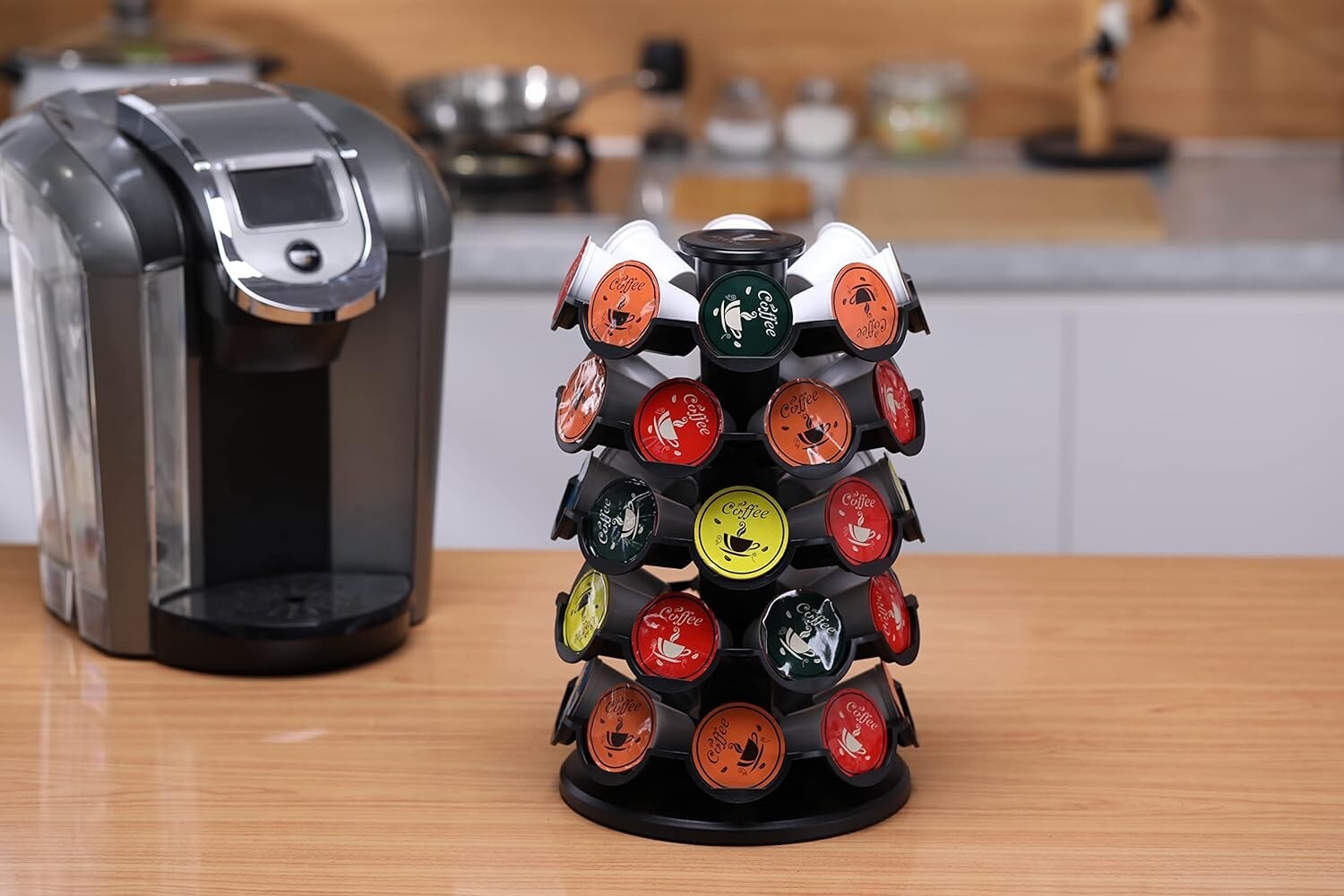 40 Keurig K Cup Holder Coffee Pod Carousel Stand Storage Organizer
