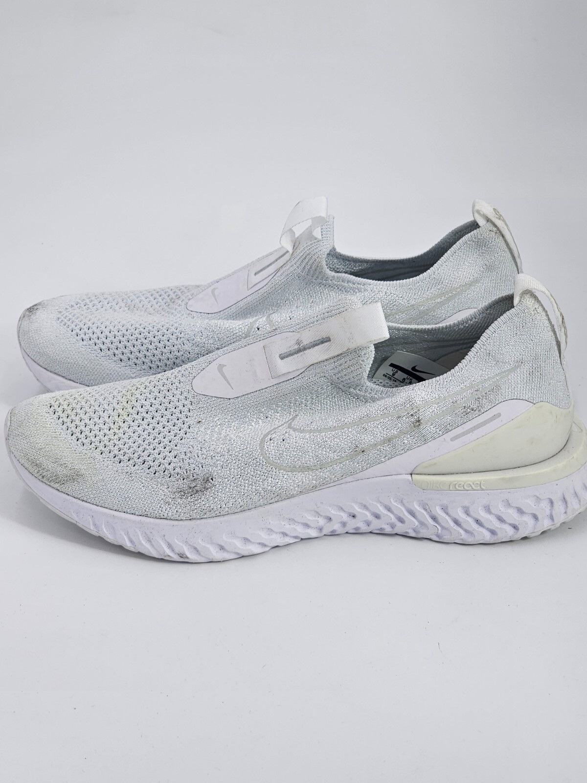 NIKE BV0415-100 EPIC PHANTOM REACT FLYKNIT WHITE WOMENS SNEAKER SIZE US 9