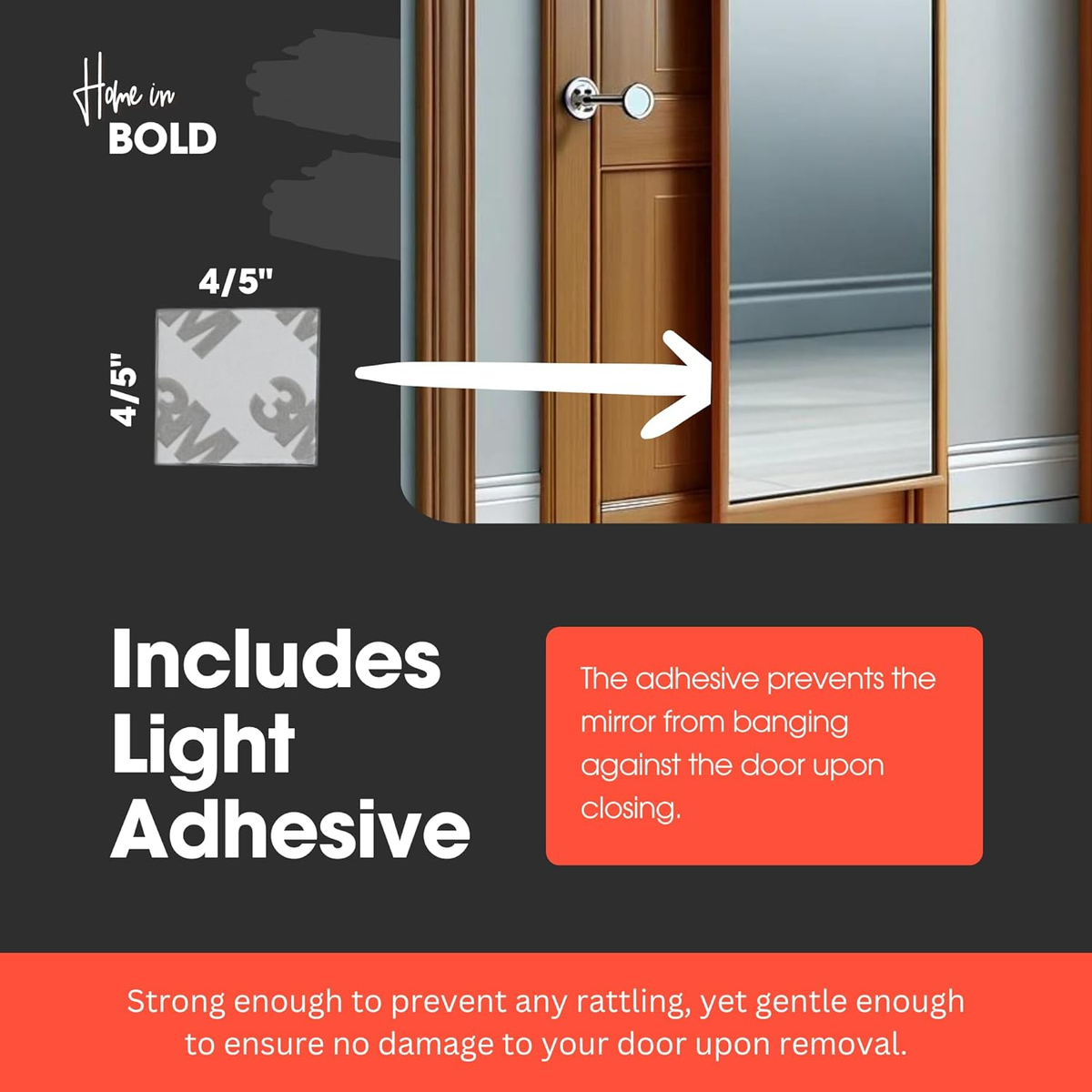 Over The Door Mirror Over-The-Door Mirror Hanger Adjustable