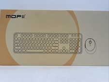 MOFII Wireless Keyboard Mouse 2.4GHz Retro Full-Size, Chocolate - BRAND NEW