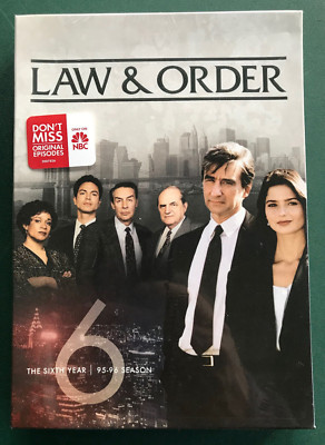 Law & Order, the Sixth Year (5 DVDs + Slipcovr) MINT FACTORY SEALED, Ohio seller