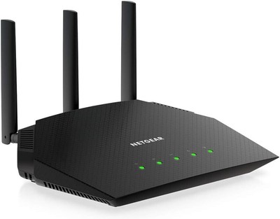 NETGEAR RAX10 WiFi 6 Router AX1800 (4 Streams mit bis zu 1,8 GBit/s, Nighthawk