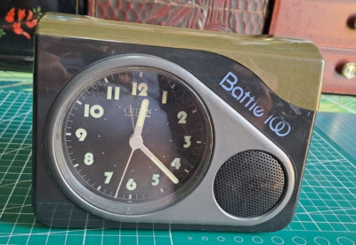 RARE Vintage 90s Citizen Table Clock 4RE432 *Battle 100 Sound Volume* Working