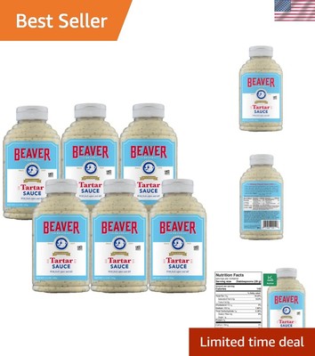 Bulk Tartar Sauce, 11.5 oz Bottles (6 Pack) - Enhance Your Seafood Dishes
