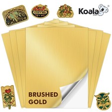 Koala Brushed Gold Vinyl Sticker Paper for Inkjet Laser Printers Waterproof 20