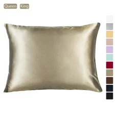 100% Mulberry Silk Pillowcase - Both Sides Silk - 2 Sizes Multiple Colors - Each