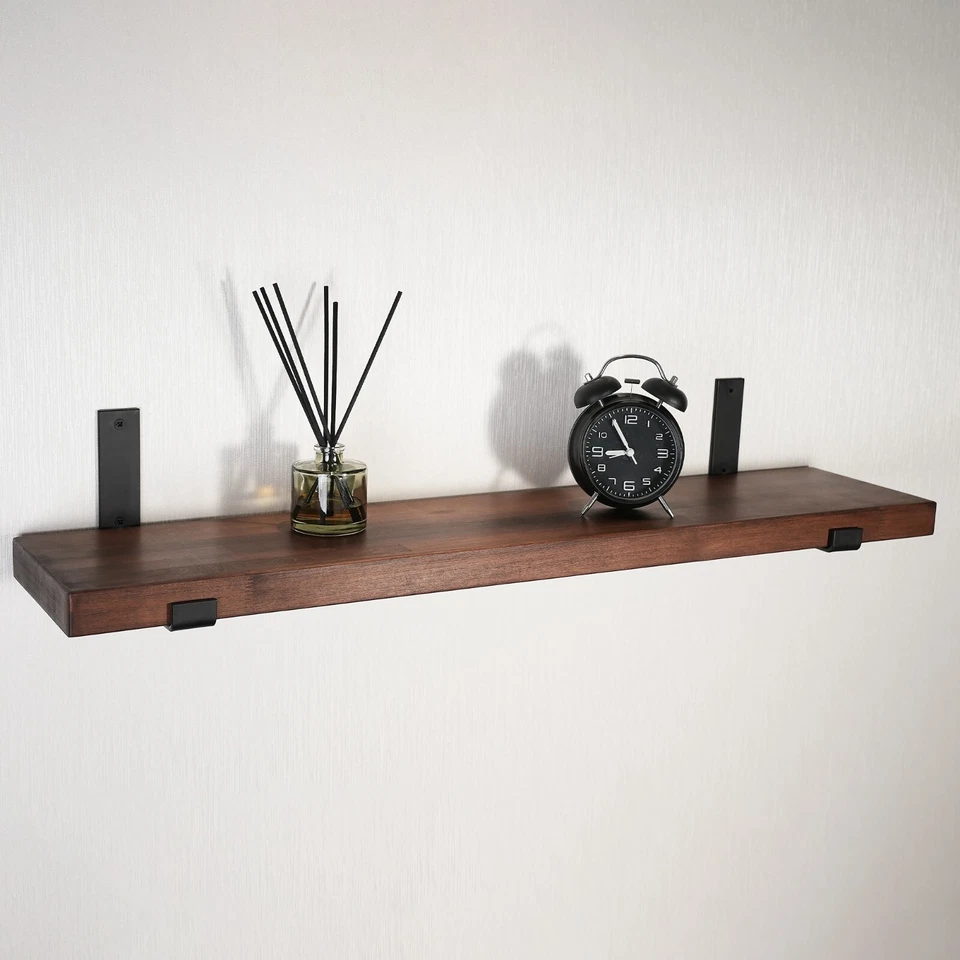 CONSDAN Floating Shelves, USA Grown Hardwood, Wall Shelves for Kitchen, Bathroom
