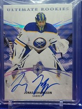 2019-20 UD Ultimate Rookies Auto Jonas Johansson /299 Buffalo Sabres 