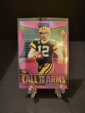 Aaron Rodgers 2021 Playoff Call To Arms Pink Prizm #CA-ARO A113