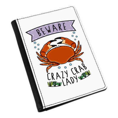 Beware Pazzo Lobster Donna Custodia Passaporto Copricuscino Portafoglio - Funny