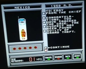 Where in Time is Carmen Sandiego? (Nintendo NES, 1991) Tested/Working. Game Only