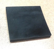 Neoprene Rubber Solid Sheet 1/4"Thick x 8" x 8" Square Pad  60 Duro Std Flex