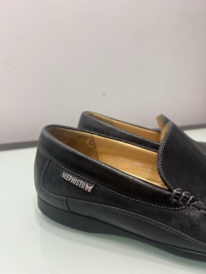 Mephisto Slip On Cool Air Loafers Black Genuine Leather  display picture 1
