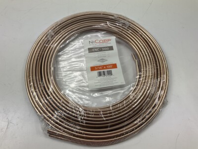 100 FT AGS CNC3100 Brake Hydraulic Bulk Line 3/16'' Tubing Copper Nickel EasyBend