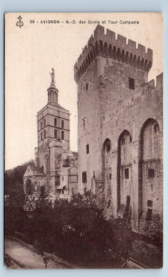 Avignon - Doms et Tour Campane FRANCE Postcard