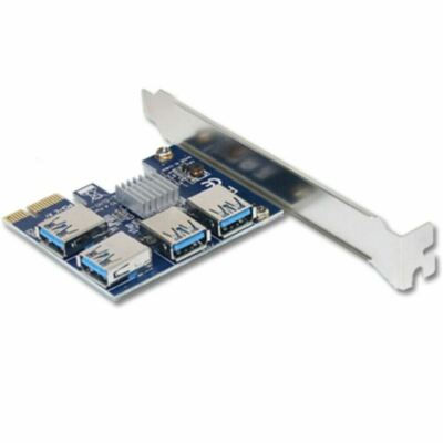 PCIe 1 to 4 PCI express 16X slots Riser Card PCI-E 1X to External
