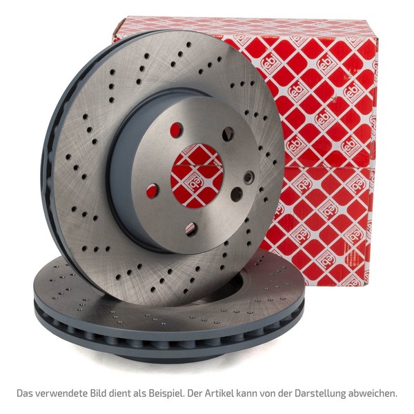 febi Bremsscheiben Ø 344Mm FüR Mercedes W212 S212 C/A207 R172 Vorne 0004211512-image