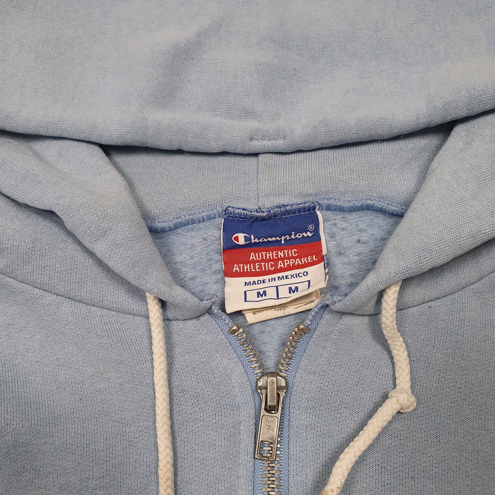 CHAMPION Full Zip Hoodie Cotton Jumper Sweatshirt Mens M image 2