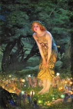 canvas art print giclée or poster - pillow. Midsummer Eve. 2436p