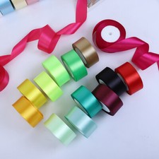 4cm 5cm 7.5cm Solid Color Satin Ribbon - 22M / 91M Reel - 48 Colors for Choose