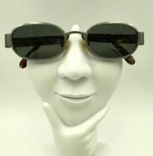 Vintage Chagall G593 Tura Gray Metal Oval Sunglasses Italy FRAMES ONLY