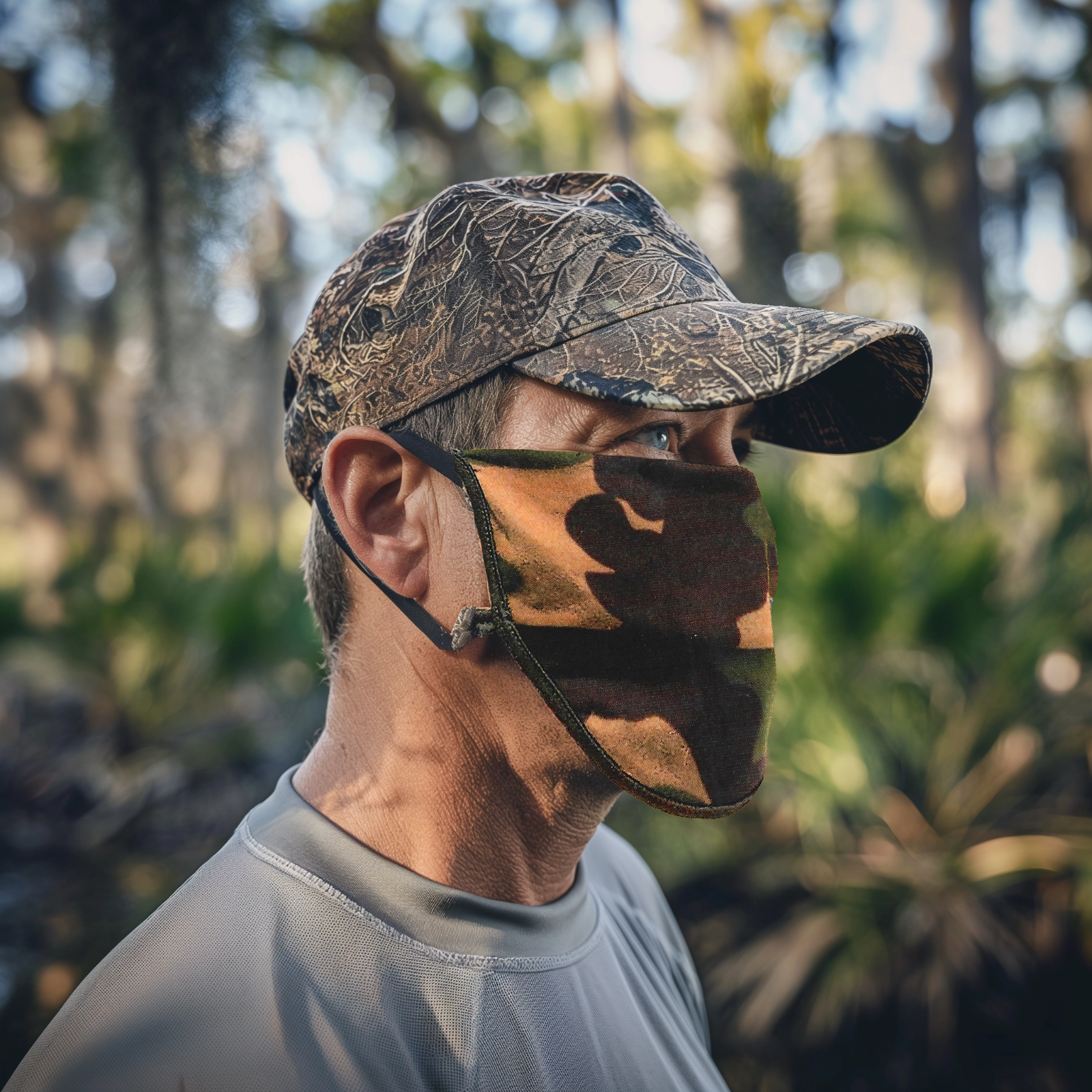 Windproof Camo Cotton Face Mask Reusable Outdoor Dust Protection-image