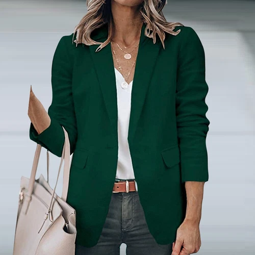 Ladies Casual Long Sleeve Cardigan Jacket Womens OL Open Front Blazer Suit S-5XL - Picture 66 of 69