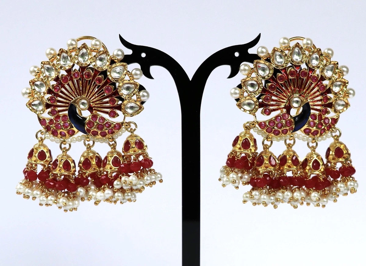 Kajol store peacock earrings