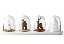 4Pcs/Set Creative Spice Jars Containers Storage 24.3x7.7x7.3cm Seasoning Bottles