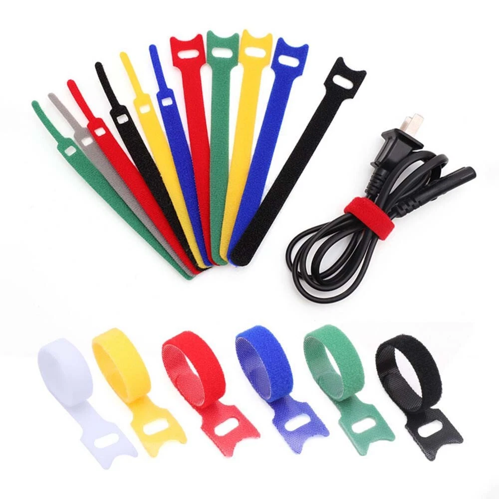 Double sided Strapping Reusable cable ties 12mm wide,Self-adhesive Cable  Tidy