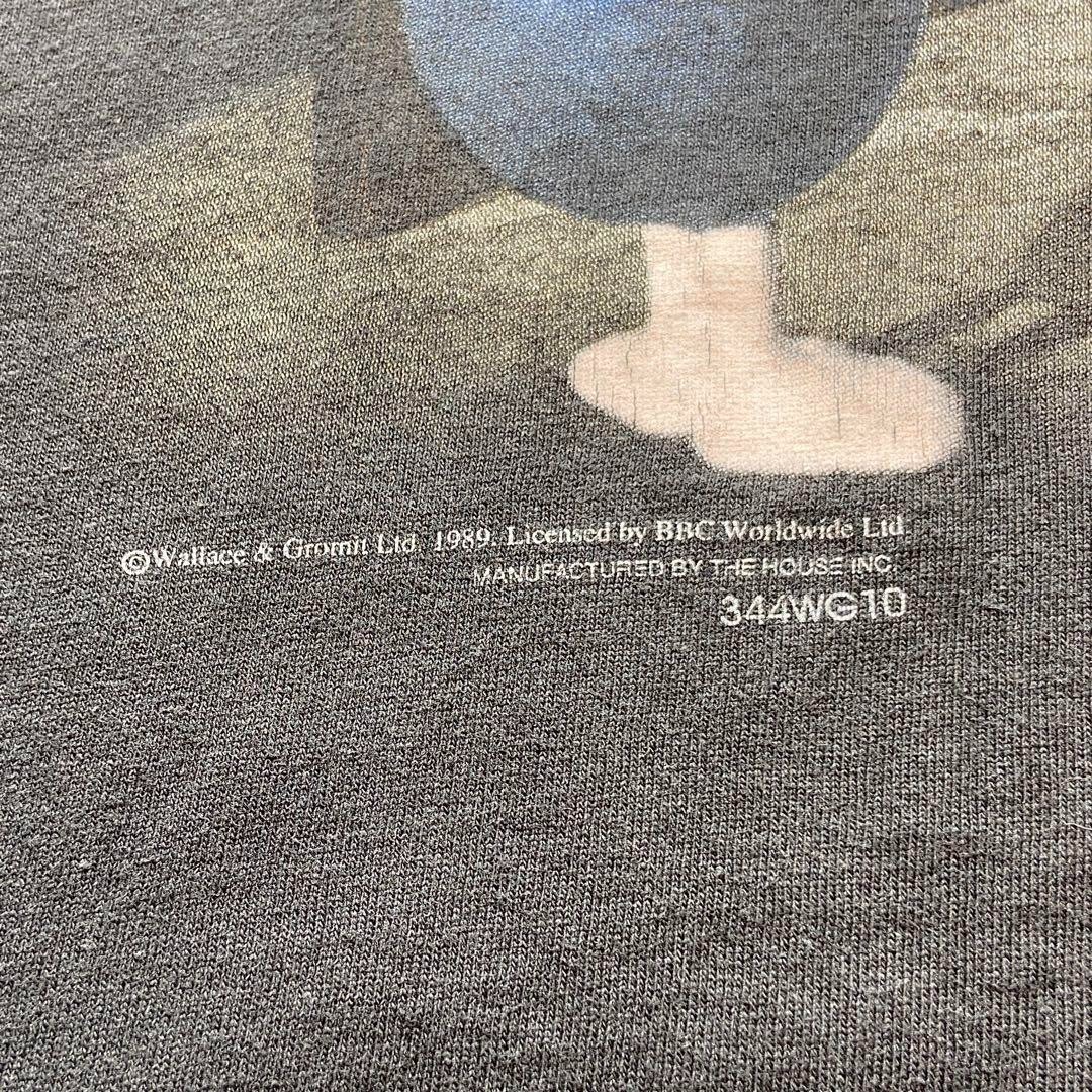 Wallace & Gromit 90s Vintage Print T-shirt Black Size L 42 Wallace & Gromit 90s Vintage Print T-shirt Black Size L 42