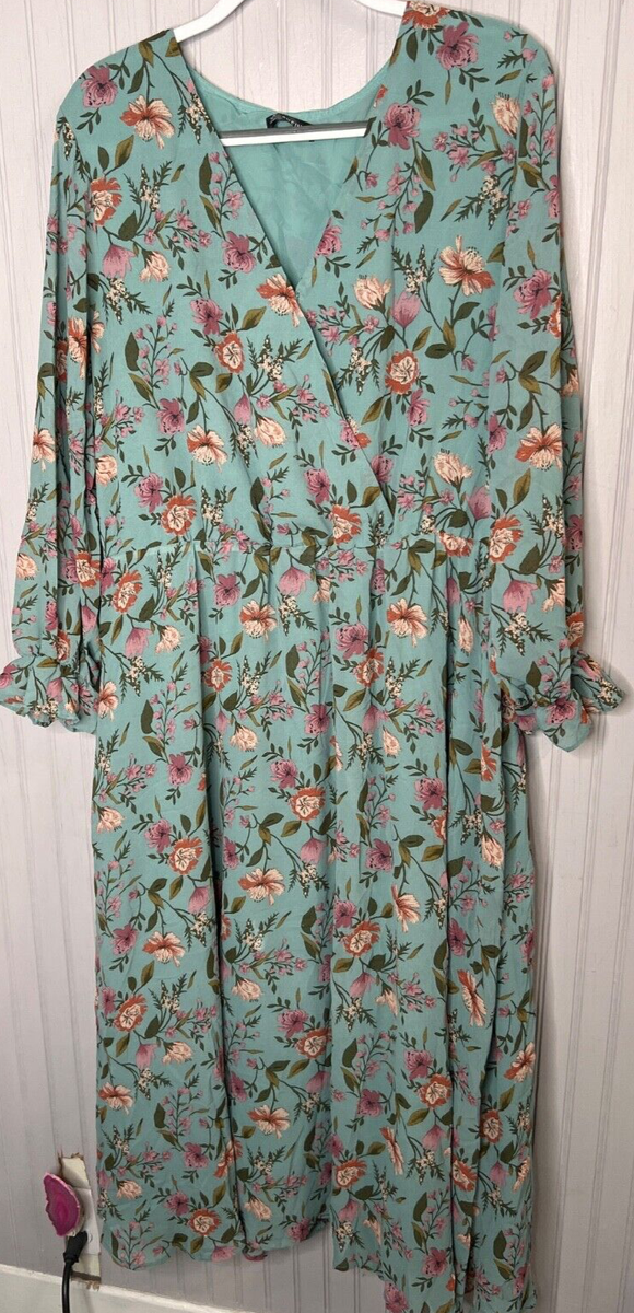 Shein Womens DRESS 3XL Boho Chic Green Blue Floral DragonFlys Lined Long Sleeve | eBay Shein Womens DRESS 3XL Boho Chic Green Blue Floral DragonFlys Lined Long Sleeve | eBay