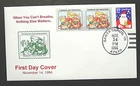 US, 1994 Santa Claus Indiana FDC & Tied On, Printer Mark, Cachet & ALA Seals
