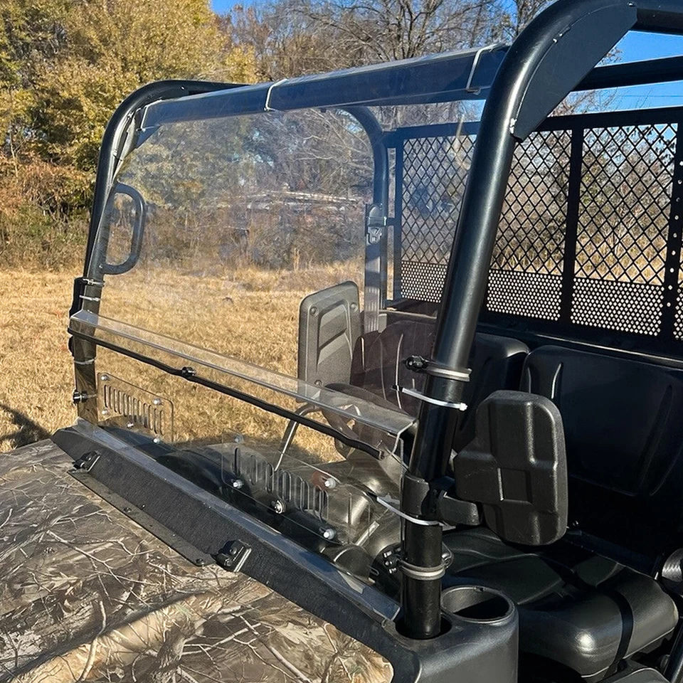 Parabrisas ventilado transparente 2 piezas para Kubota RTV-X1120D RTV-XG850 Sidekick 2014-2023 Foto 3 de 4