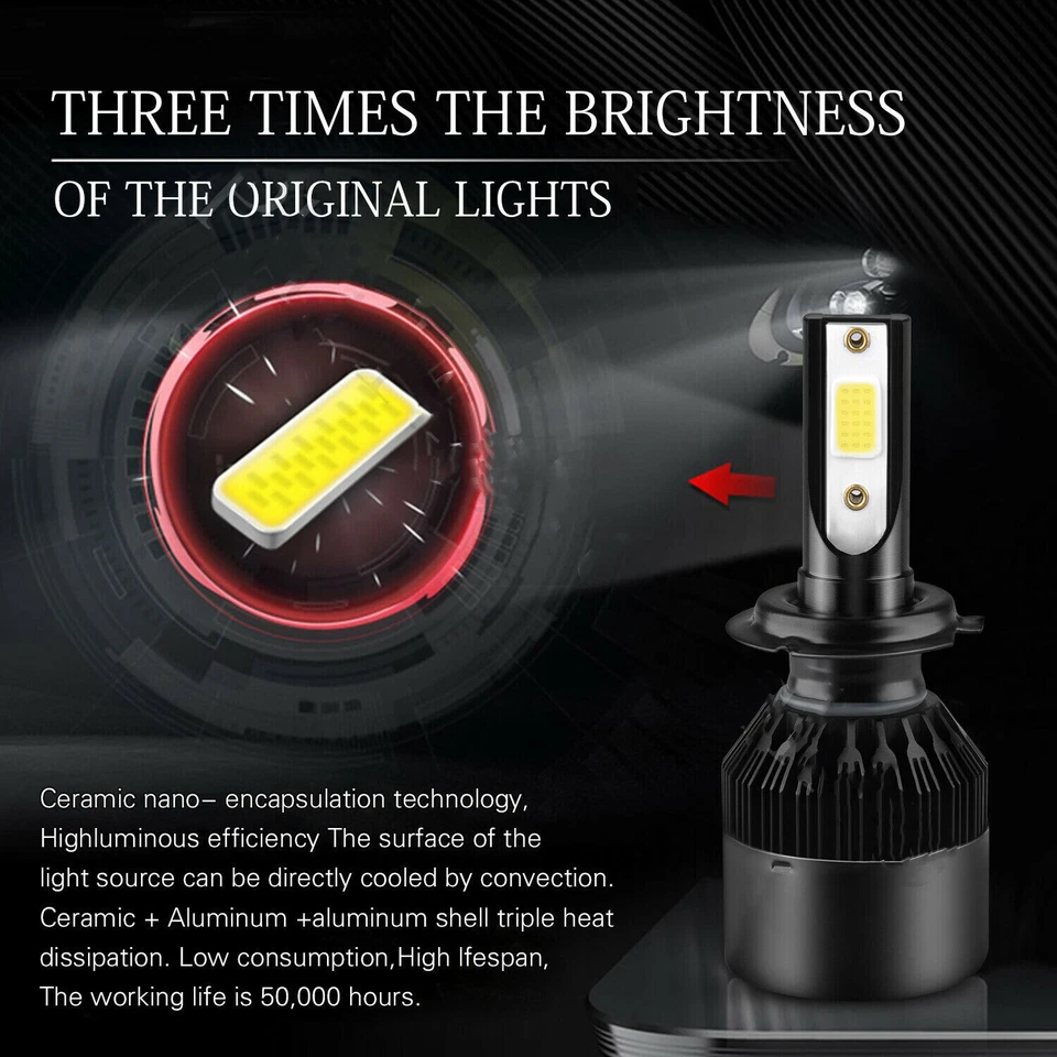 Combo de 6 faros antiniebla LED bombilla blanca para Mercedes-Benz Sprinter 2500 3500 Foto 2 de 4