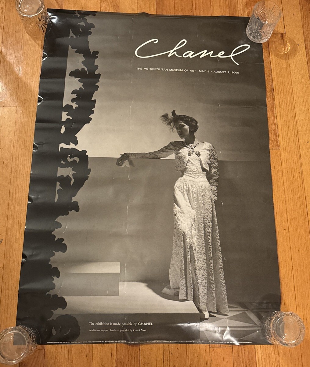 2005 Chanel Exhibition poster Metropolitan Museum of Art 38 x 26
