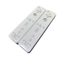 Nintendo Wii Remote Controller Remote Motion Plus White Lot of 2 Tested Used