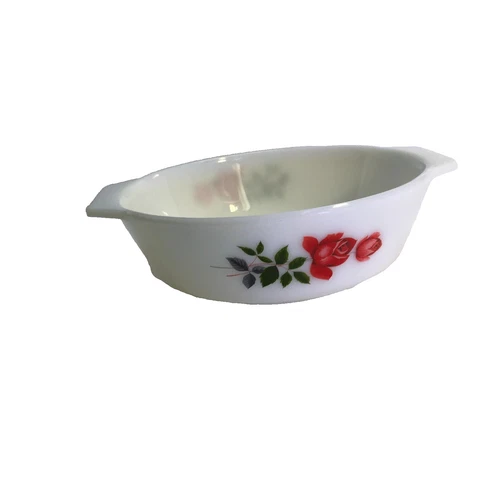 Vintage Pyrex Serving/Cooking Bowl Rose Patten