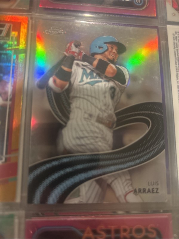 2024 Topps Chrome Strokes S-11 LUIS ARRAEZ Miami Marlins