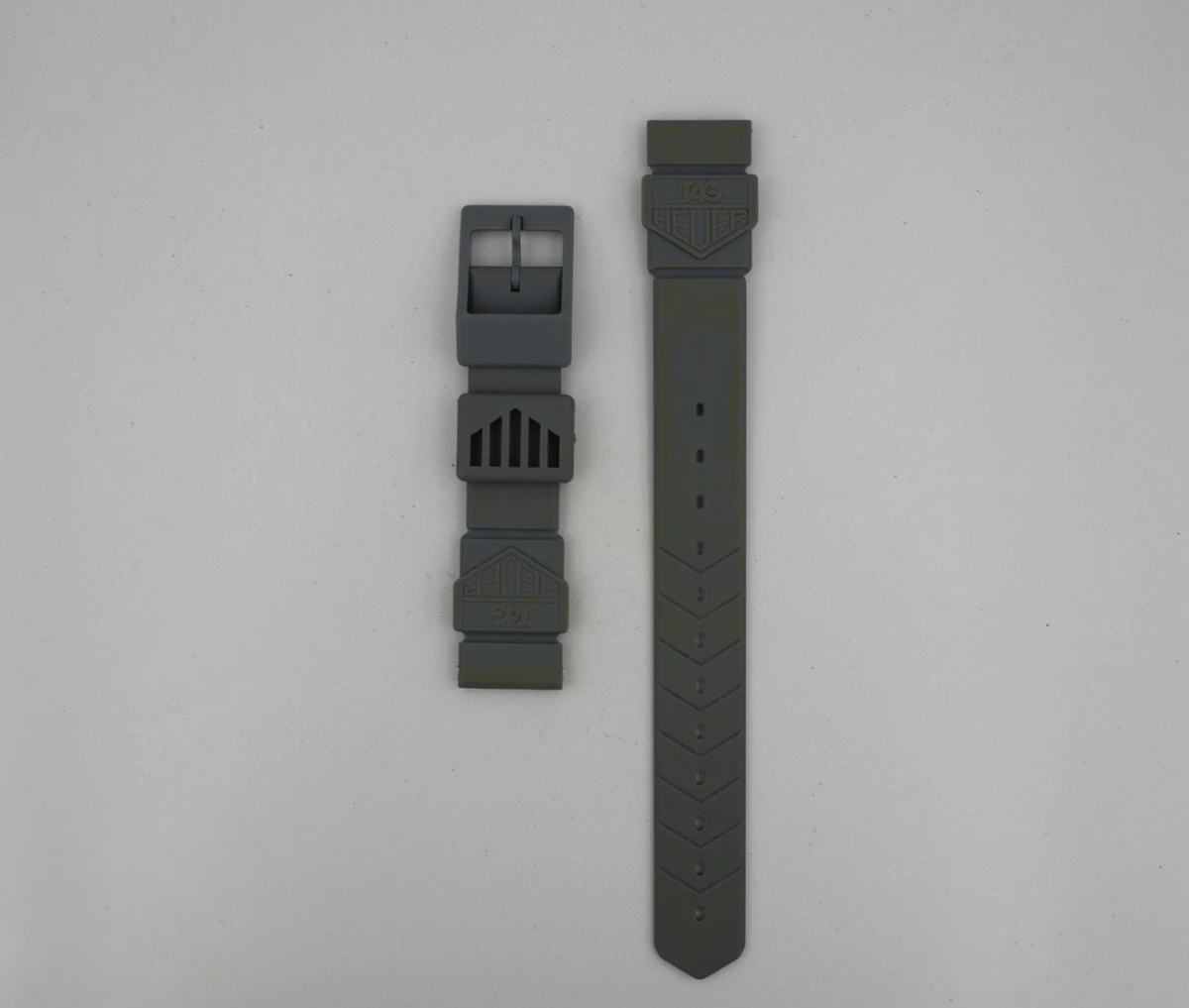 Cinturino In Silicone Nero 24mm Per TAG Heuer F1 – Ricambio Subacqueo Con Fibbia Acciaio
