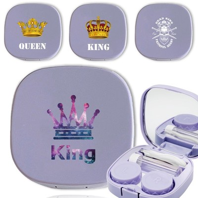 Kontaktlinsen Etui Taschenformat Aufbewahrung Halter Behälter Reise Kits UK Verkäufer
