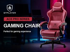Gaming chair Ergonomic Gaming armchair Desk chair PC Footrest loudspeaker Music 8
