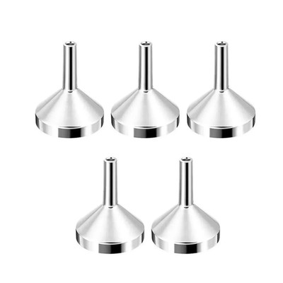 5/10/15Pcs Mini Aluminum Funnel Kitchen Oil & Liquid Funnel Wide Mouth for Eas