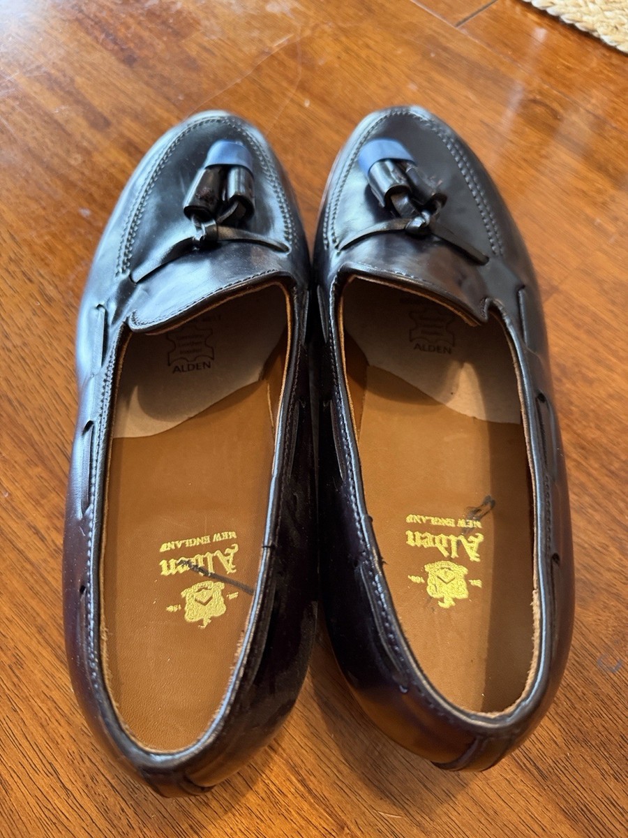 Todd Snyder Black Leather Tassel Slip-On Loafers Sz 13.  Bag2 Alden Todd Snyder Black Leather Tassel Loafers Sz 9. NWOB  main image 3