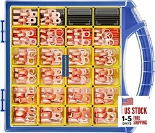 220PCS Battery Cable Ends Kit,110PCS AWG 8 6 4 2 1 Heavy 220 PCS Bare Copper