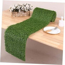  12 x 90 Inch Artificial Grass Table Runner Washable Synthetic Grass 12×90