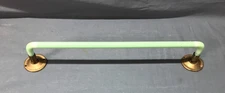 Antique Vintage Jadeite Green Glass 15" Washcloth Towel Bar Old 1377-25B