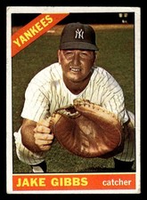 1966 Topps #117 Jake Gibbs - VG-VGEX *TedsCardShack*