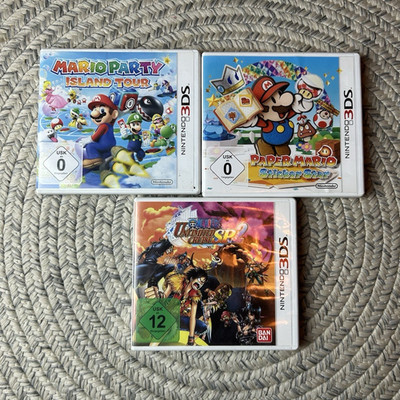Nintendo 3DS Spiele: Mario Party Island Tour, Paper Mario, USK 0 Hüllen